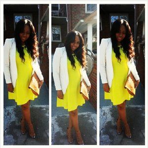 Lime Green Swing Dress